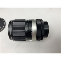 Four Zeiss Ikon camera bodies, to include, Contaflex Super B camera body, serial no. B31591, with 'Carl Zeiss Tessar 2.8/50 lens, serial no.3425553, Contaflex Super BC camera body, serial no. P81728, with 'Carl Zeiss Tessar 2.8/50' lens, serial no 4822280, etc, together with three cased lenses; 'Carl Zeiss Pro-Tessar 1:4 f=115mm' lens, serial no 3734740, 'Carl Zeiss Pr-Tessar 1:3.2 f=85mm' lens, serial no. 3647764 and 'Carl Zeiss Pr-Tessar 1:3.2 f=35mm' lens, and other Zeiss Ikon equipment 