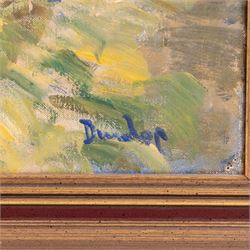 Ronald Ossory Dunlop (British 1894-1973): Figure in the Garden, oil on canvas signed 50cm x 40cm 
Provenance: private collection, purchased David Duggleby Ltd  13th June 2011 Lot 159