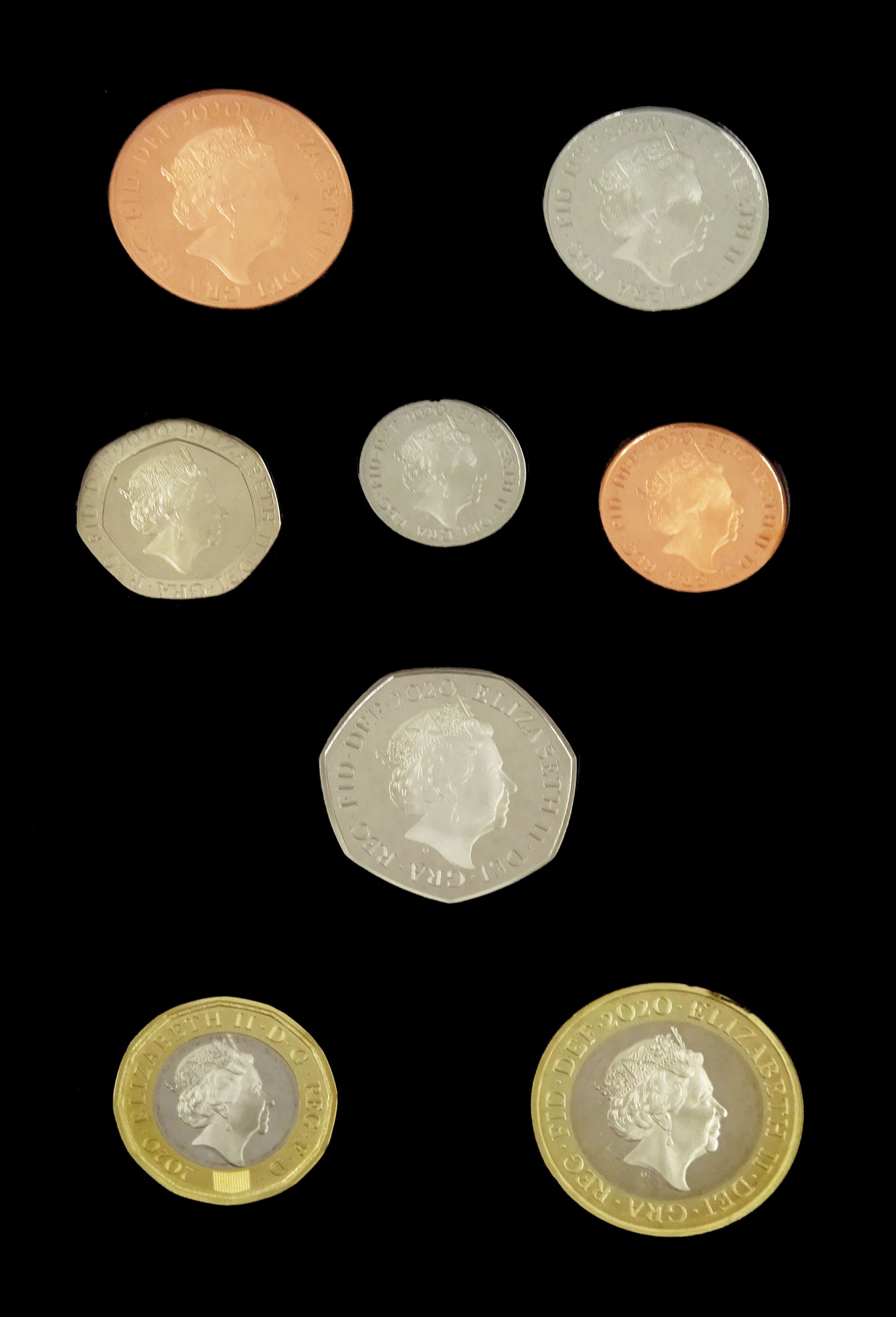 The Royal Mint United Kingdom 2020 proof coin set, cased with certificate