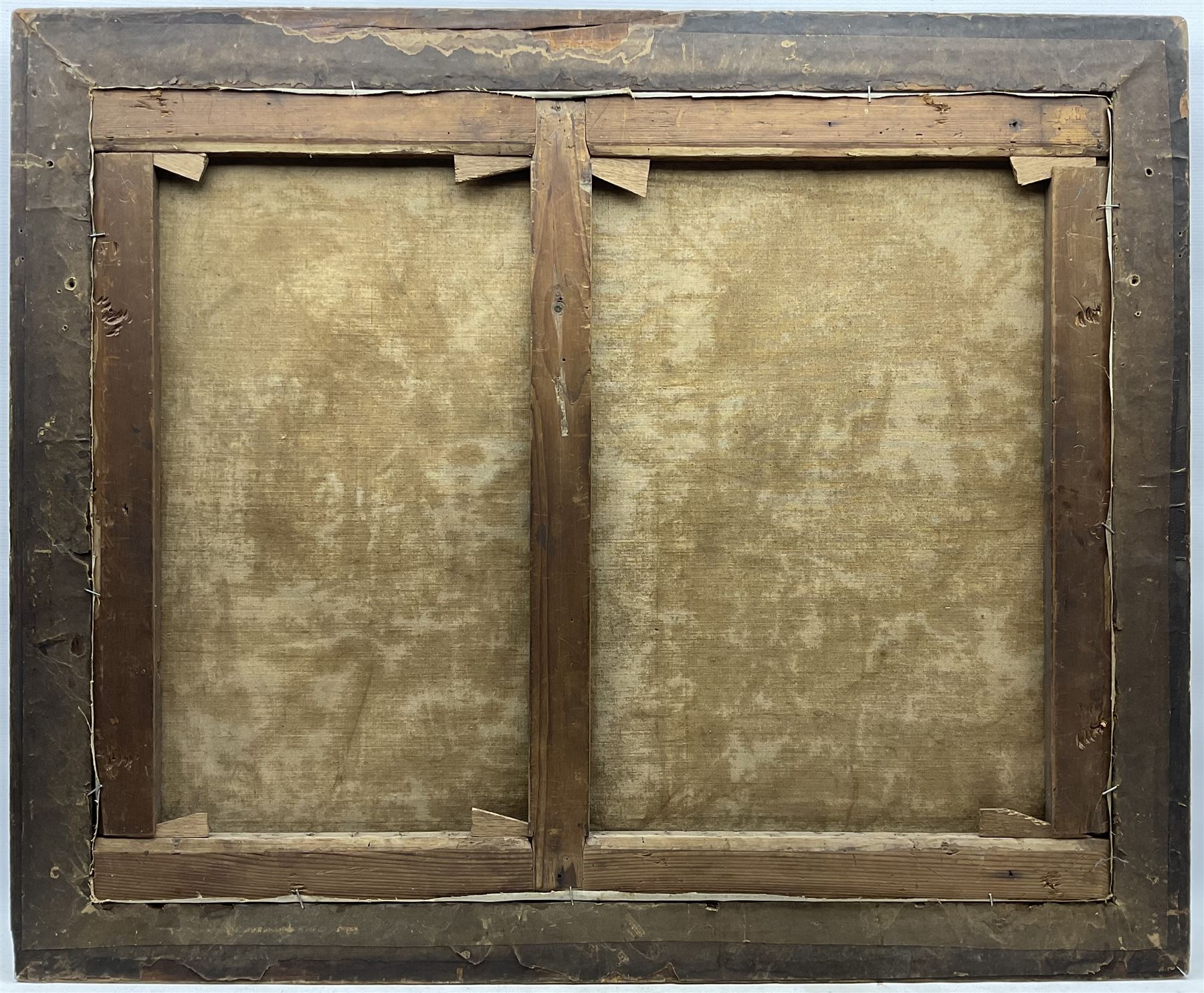 James William Booth (Staithes Group 1867-1953): Ponies and Chickens in the Farmyard, oil on canvas signed 75cm x 94cm