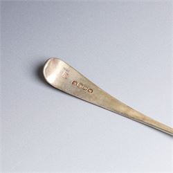 Collection of silver flatware, comprising set of six Georgian teaspoons, three Victorian Exeter silver dessert forks, Georgian Old English pattern table spoon, etc all hallmarked