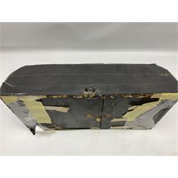 Taxidermy: Brown trout (Salmo trutta), preserved by John Cooper & Sons, 28 Radnor Street, St Luke's, London, skin mount set above a pebbled river bed with reeds and grasses, set against blue painted back drop, inscription to the back drop 'Trout caught by Rev R.S. Ricketts at Kirkham Bridge July 1st 1890, artificial fly, weight 1.5lb', L50cm H26cm 