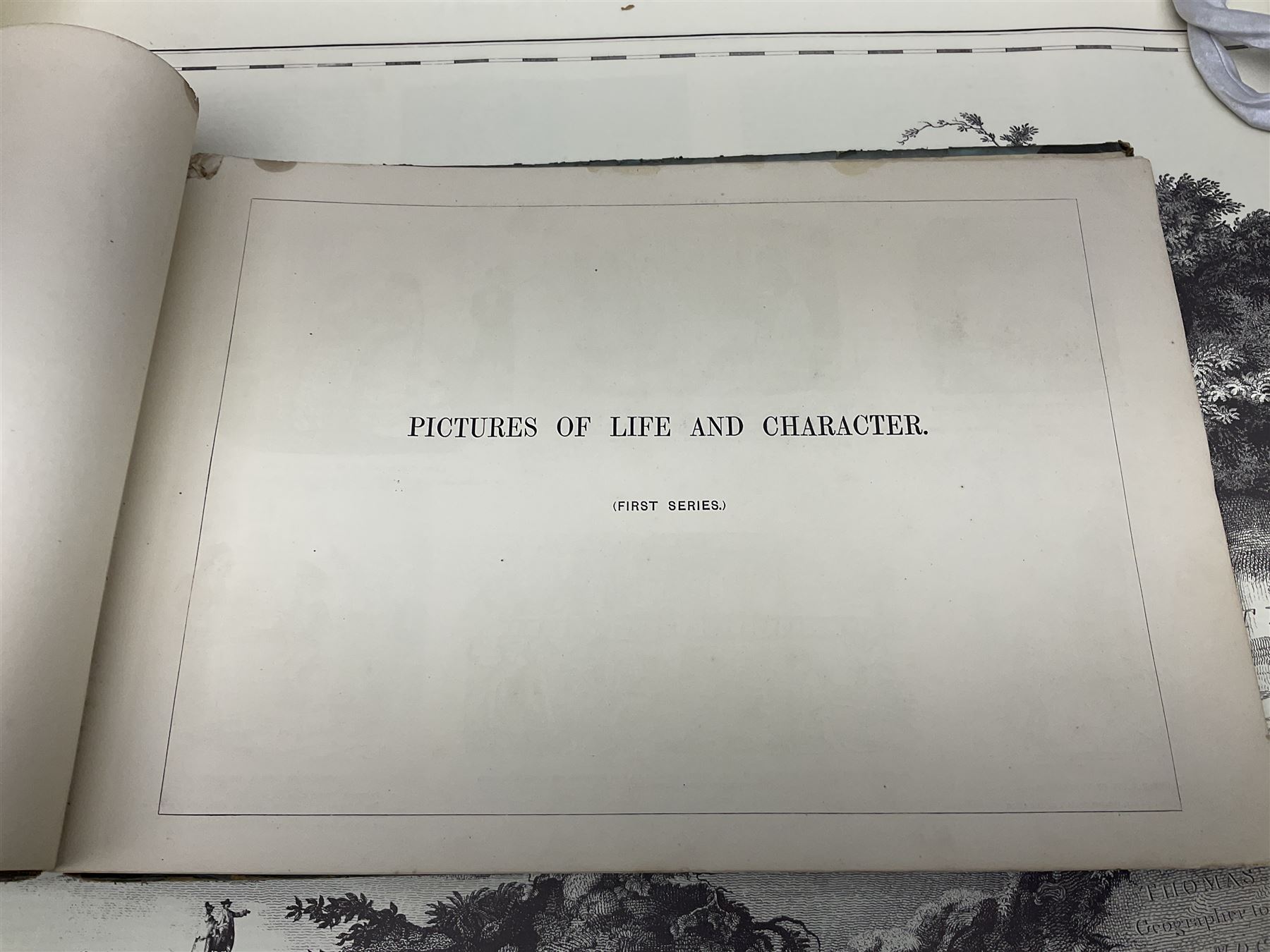 John Leech, pictures of Life and Character, first series, together with a collection of maps of Yorkshire 