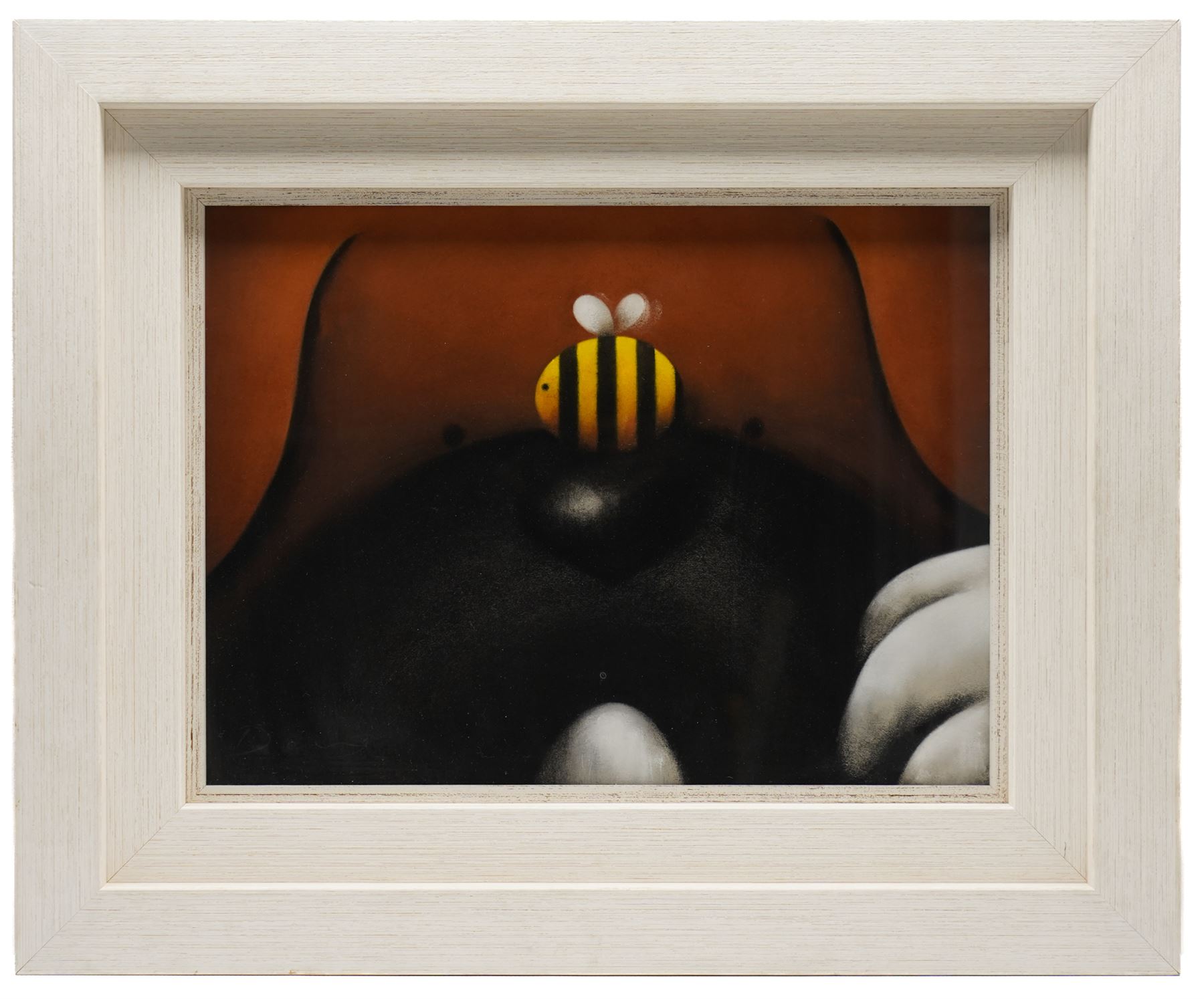 Doug Hyde (British 1972-): Dog and Bee, pastel signed, inscribed verso 36.5cm x 50cm 