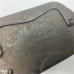 Mamod TE1a steam traction engine with burner, bunker, steering rod and funnel; red and black painted Tri-ang tin-plate Jones KL44 mobile crane; and two Hull Savings Bank Home Safe money boxes; all unboxed (4)