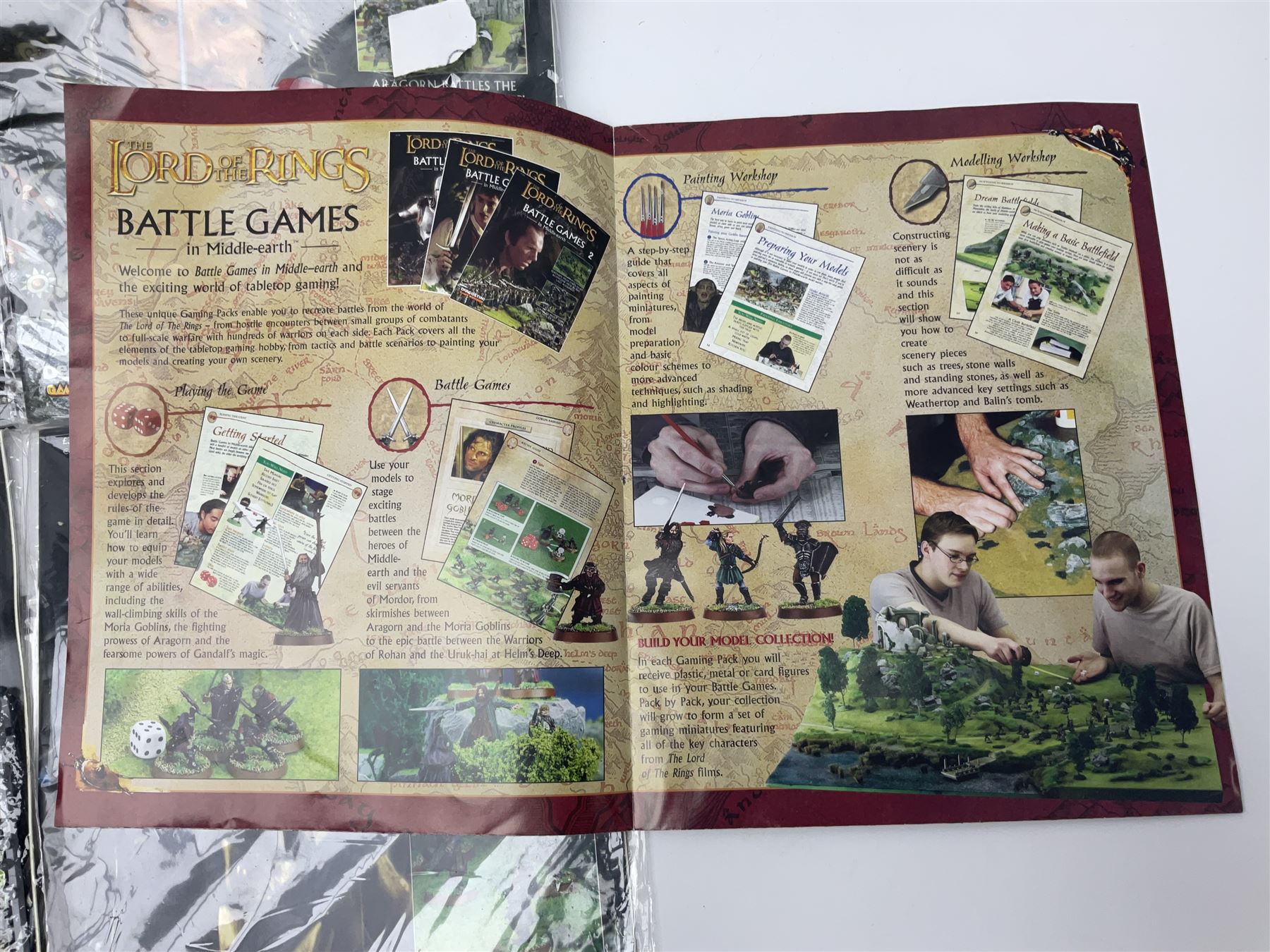 DeAgostini Lord of the Rings Battle Games in Middle-Earth magazines, issues 1 - 28 (lacking no.2), with models, all but one unopened, unbuilt and unpainted (27)