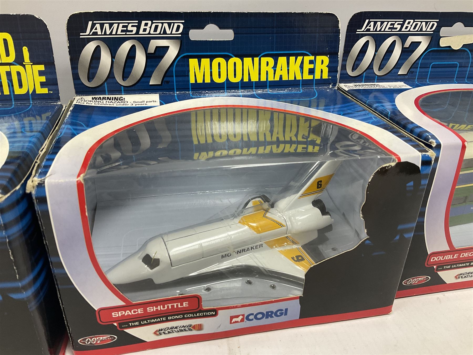 Corgi - The Ultimate Bond Collection - sixteen die-cast model vehicles from Goldfinger, Thunderball, Moonraker, Live and Let Die, A View to a Kill, For Your Eyes Only, Octopussy etc; all in window boxes (16)
