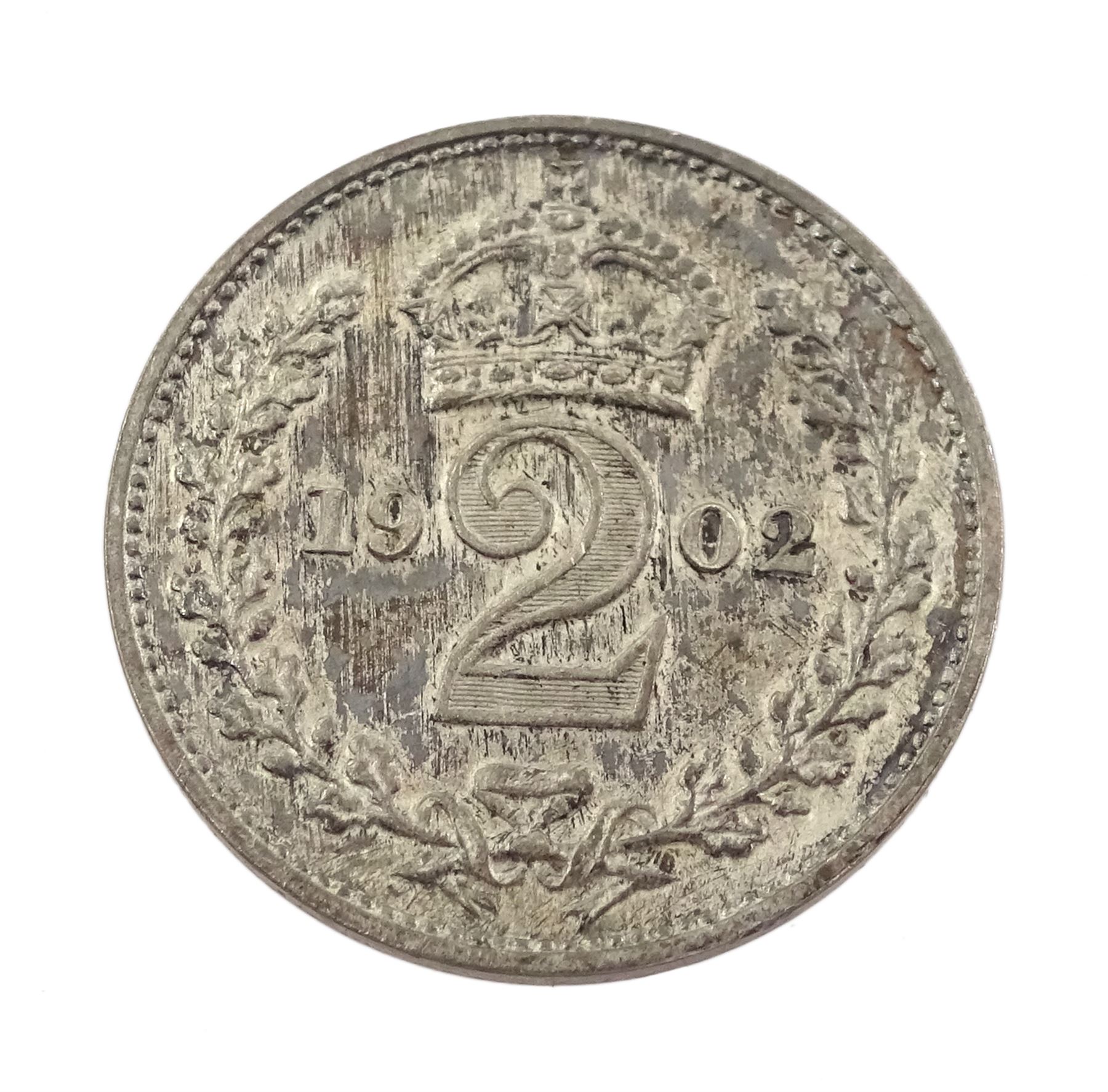 King Edward VII 1902 matt proof short coin set, comprising gold half sovereign and sovereign, silver maundy money set, sixpence, shilling, florin, halfcrown and crown, housed in the official dated case of issue