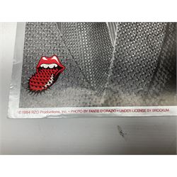 Rolling Stones Voodoo Lounge World Tour 1994/95 poster signed in black marker pen by Charlie Watts, Keith Richards, Mick Jagger and Ronnie Wood 58 x 81cm, unframed