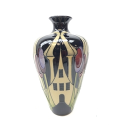  Moorcroft Hamlet pattern vase, designed by Kerry Goodwin, H16cm  