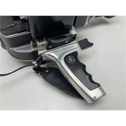 Bolex H16 RX5 camera body, serial no. 245758, with ' Kern Paillard Vario Switar 1:1.9 f=16-100mm POE Bolex H16RX' lens, Bolex 400ft magazine, etc, all in Bolex large flight case