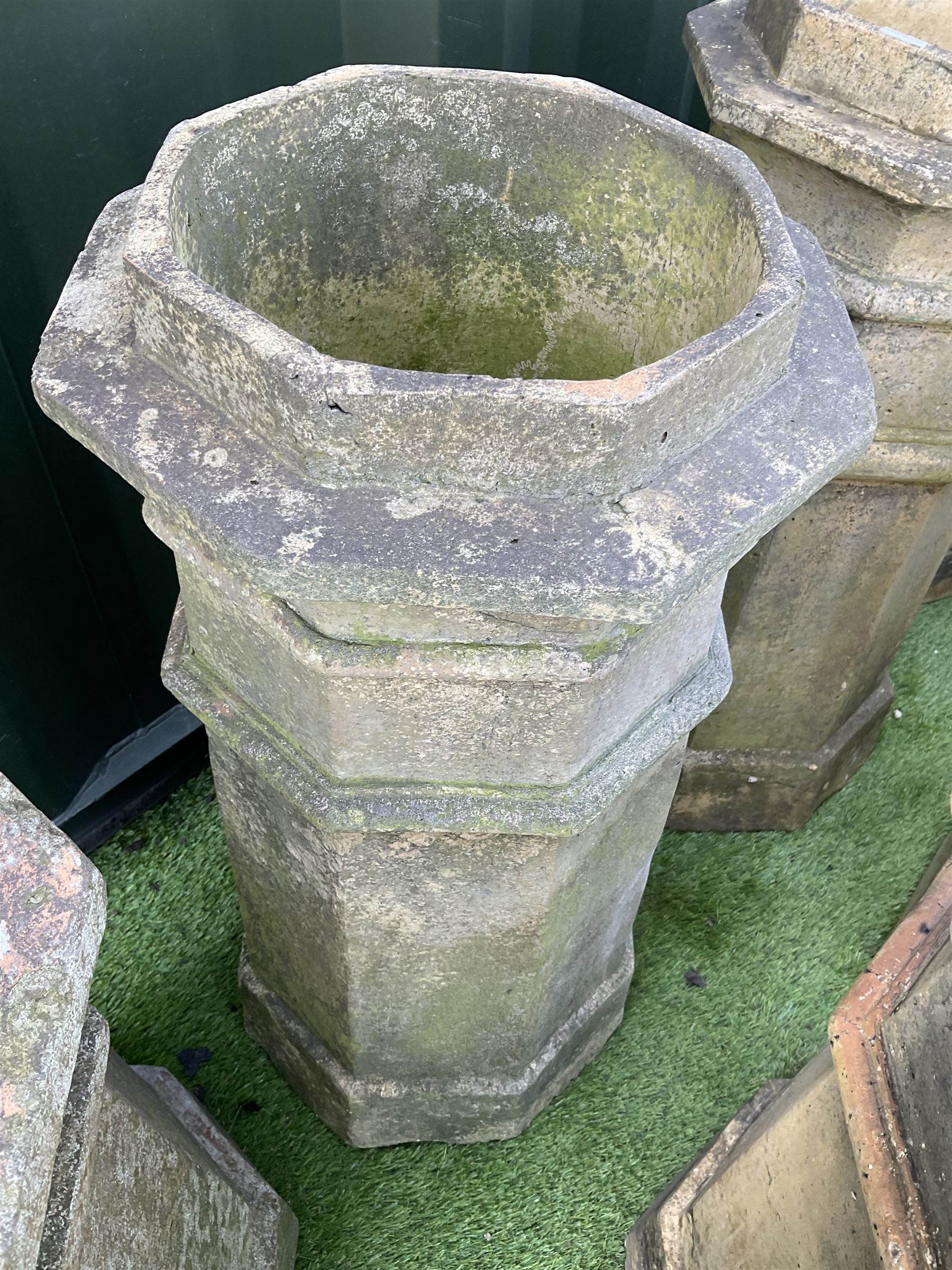 Ten Victorian terracotta chimney pots, various sizes - THIS LOT IS TO BE COLLECTED BY APPOINTMENT FROM DUGGLEBY STORAGE, GREAT HILL, EASTFIELD, SCARBOROUGH, YO11 3TX