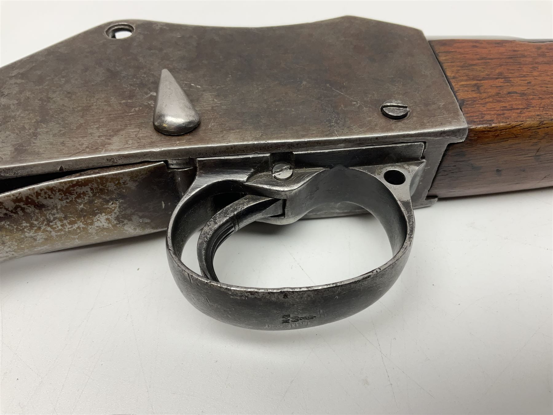 Martini Henry .577/450 Mark I civilian sporting rifle, partially dismantled with most parts thought to be present, 63.5cm(25