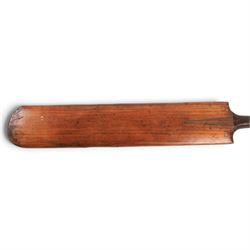 Victorian Jefferies & Malings of Woolwich cricket bat with silver plaque, presented to A.G. Baker for the Highest Average December 1874, together with a Gunn & Moore Ltd 'The Autograph' cricket bat (2)