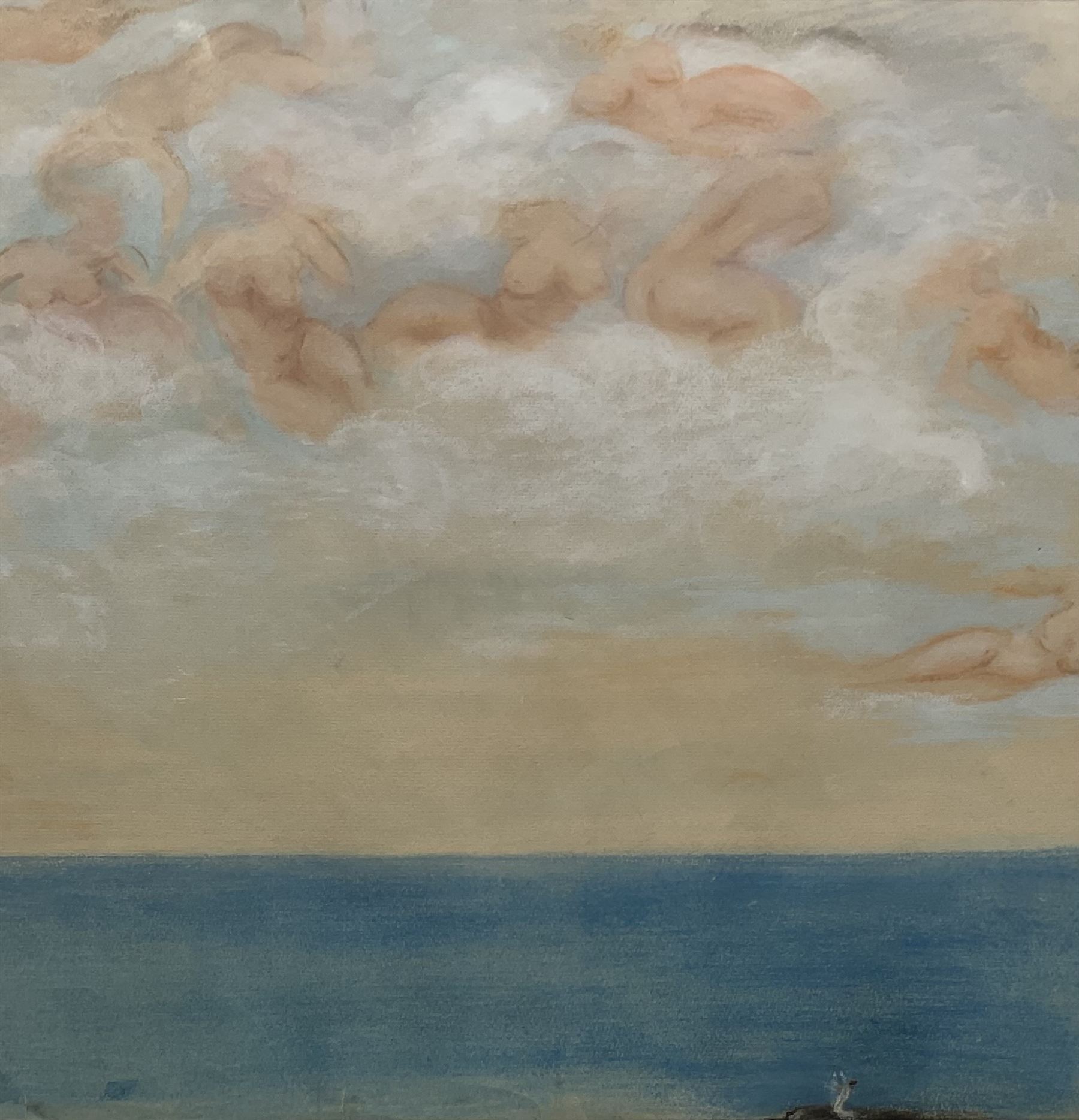 Rognon de la Fleche (Lady Cara Harris) (British 1865-1931): 'The Sky is full of Ladies', pastel unsigned, titled and dated c.1927 on gallery label verso 44cm x 42cm 
Provenance: exh. 'The Art of Rognon de la Fleche', Michael Parkin Gallery, Motcomb Street, London 1990, label verso