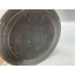 Early 20th century Daalderop of Holland Art Nouveau brass smokers stand, the square sided column stem raised upon circular spreading base with mounted ash tray decorated with typical Art Nouveau stylised motifs, with mark beneath, H72cm