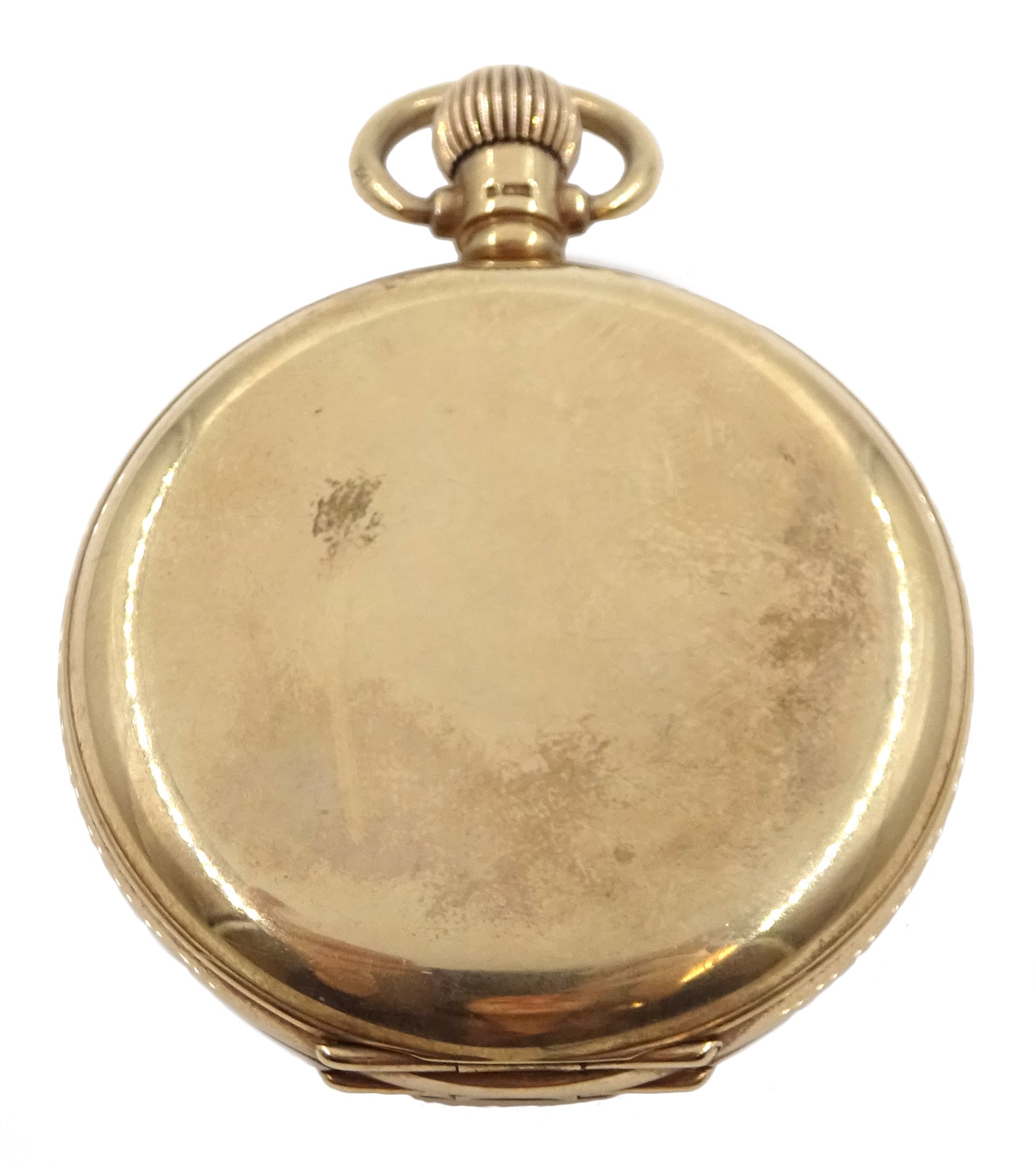 Rolex 9ct gold full hunter pocket watch top wind, case by Aaron Lufkin Dennison, Birmingham 1923
