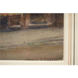 Francis Browne Tighe (British c.1865-1936): 'Old Millgate' and 'Old Shambles - Manchester', pair of watercolours signed titled and dated 1927, in matching frames 34cm x 24cm (2)