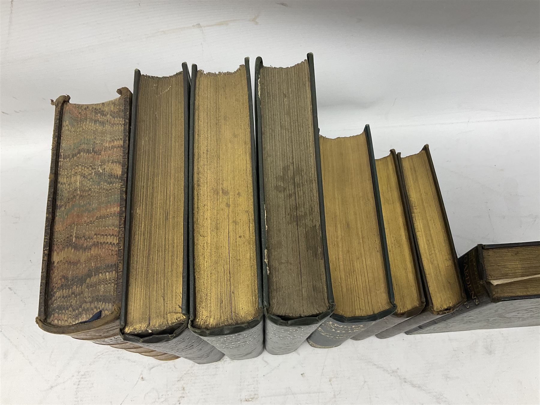 Maxwell, Herbert; 'British Fresh-Water Fish', Afalo, F.G; 'British Salt Water Fish', Hulme, F. Edward: 'Wild Fruits of the countryside' Boulger, G.S; Familiar Trees, two volumes, all with coloured plates, together with three other books