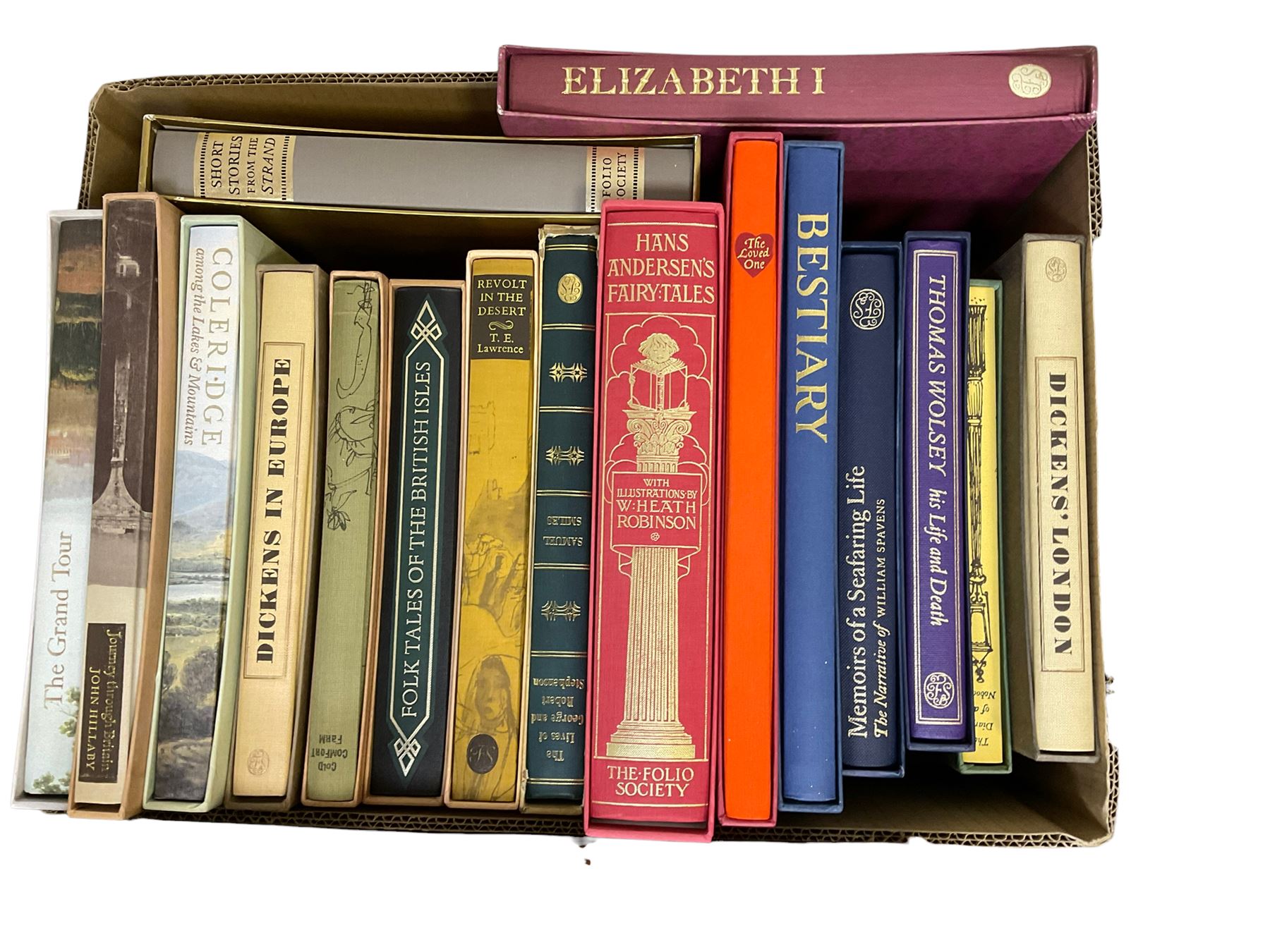 Folio Society; approximately forty three volumes, including Dickens in Europe, The Grand Tour, Life, Inventions of the Middle Ages etc 