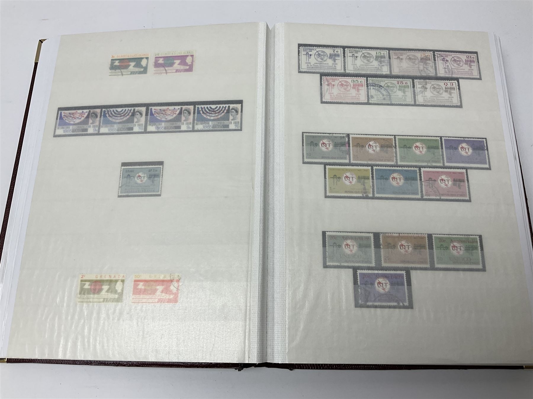 Thematic stamp collection relating to satellites, telecommunications and space from various Countries including Angola, Antigua, Ascension, Australia, Bahamas Barbados, Bhutan, British Virgin Islands, Denmark, Ecuador, Israel etc, a mint and used collection housed in three stockbooks