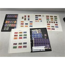 Stamps including various King George VI 8th June 1946 Victory, various 1923-1948 Silver Wedding, Malaya, Cyprus, China overprints on Hong Kong etc, housed on stockbook/album pages 