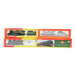 Five Hornby 00 gauge locomotives, comprising R2391 BR 4-6-0 County Class 'County of Canarv...