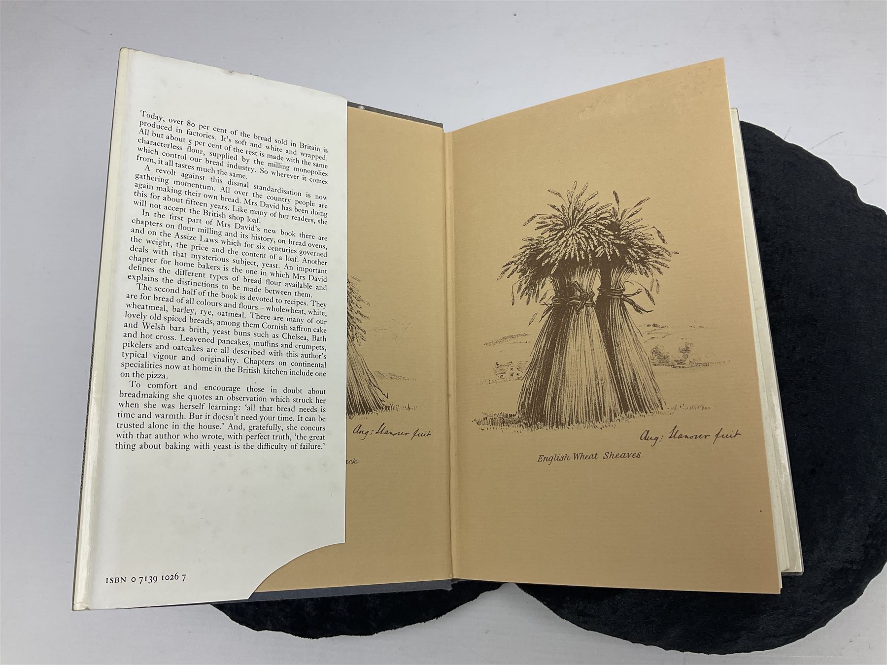 Three books of cookery interest by Elizabeth David comprising 'Italian Food', 'English Bread and Yeast Cookery' and 'South Wind Through the Kitchen'