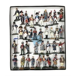 Thirty seven del Prado military figurines, foot soldiers including including Napoleonic War, WW2 etc
