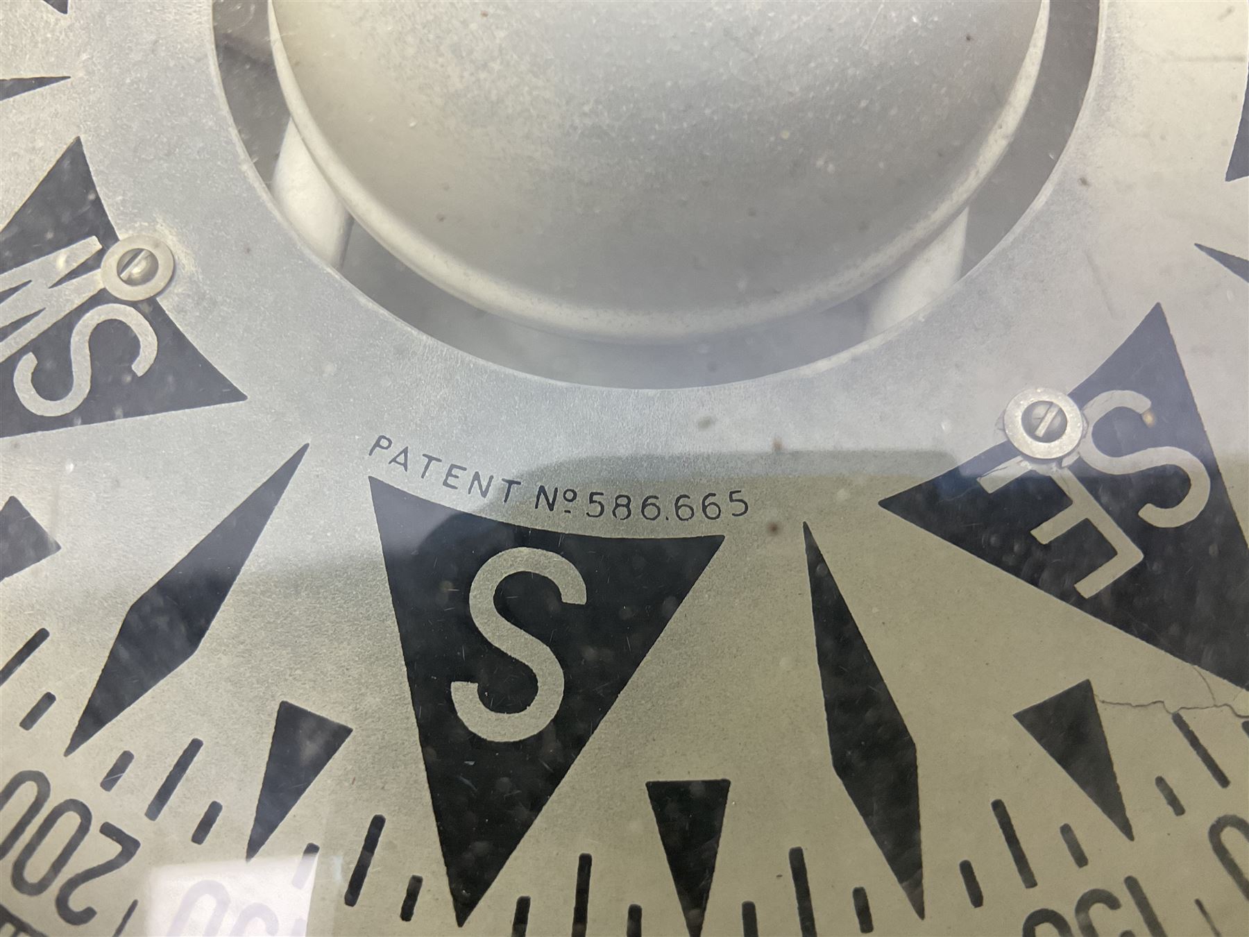 Sestrel brass cased ships gimbal mounted compass, fitted on a burrwood slab, serial no.5532, pat.no.586665 D19cm