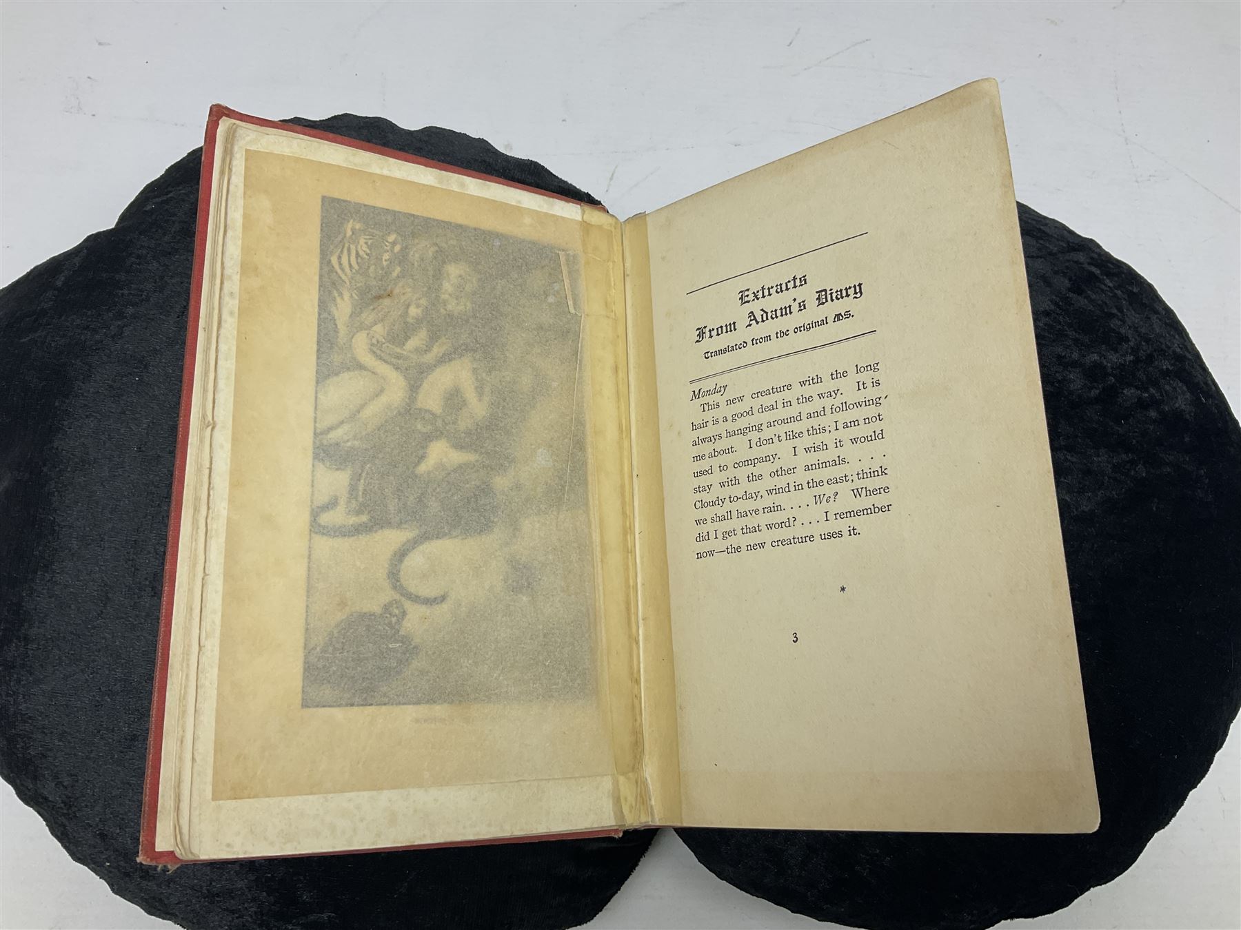 Mark Twain; Extracts from Adam's Diary, Harper & Brothers 1904 