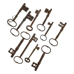 Collection of Antique and later iron keys 
