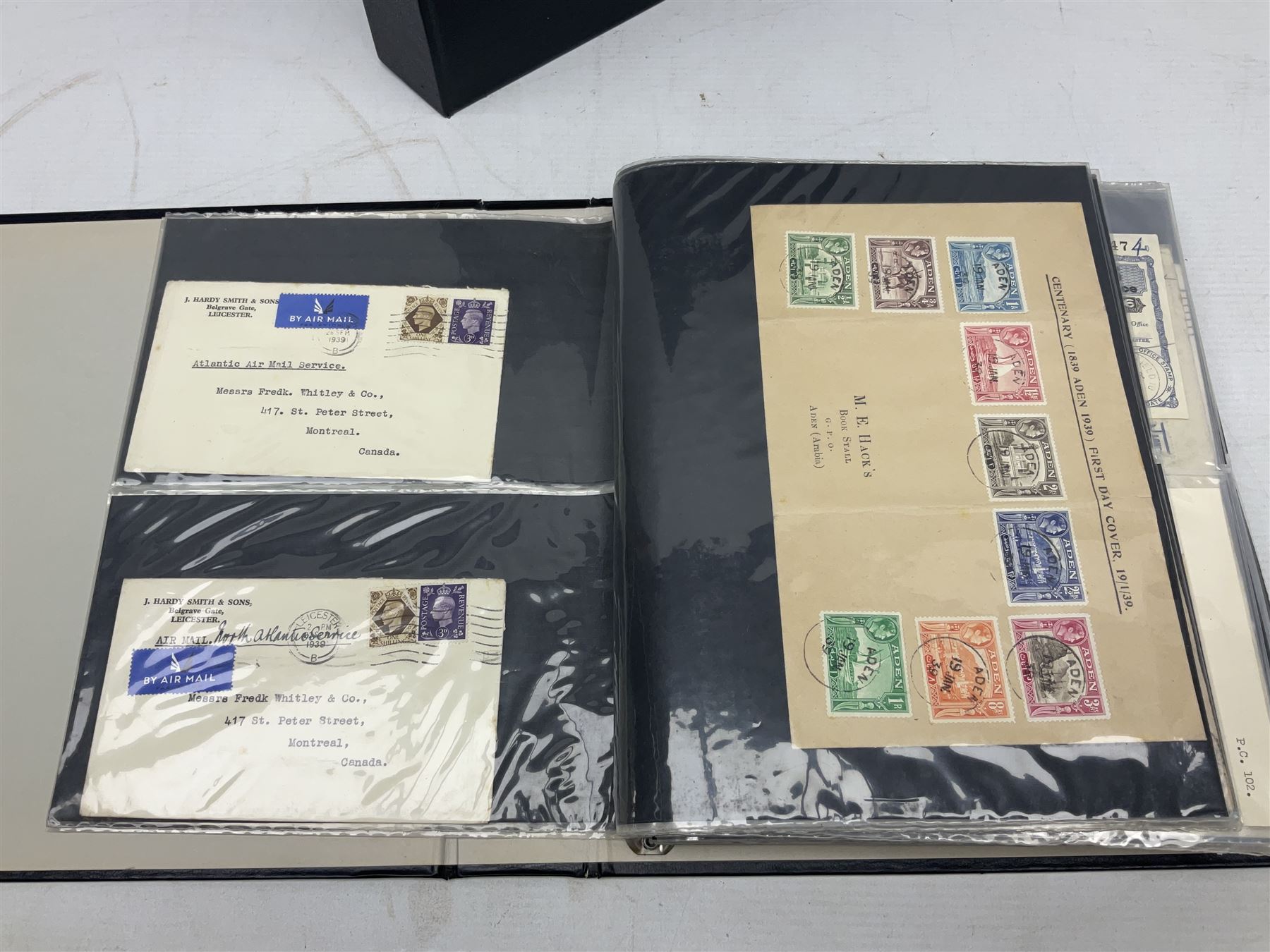 Postal history including air mail, telegrams, covers with 'Privy Purse Buckingham Palace' stamp, first day covers etc, housed in two ring binder folders