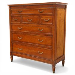 Willis & Gambier - 'Directoire' tall chest of drawers, rectangular top above an arrangemen...