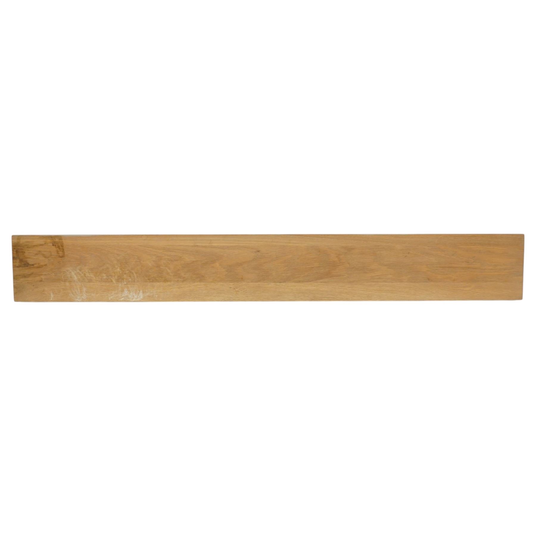 Neptune - limed coat rack and shelf, with sage green painted supports and seven hooks 