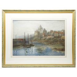 Edward James Duval (British 1838-1923): St Monans Harbour, watercolour signed, titled verso 47cm x 70cm