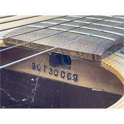 German Hoyer twelve-string acoustic guitar with metallic paper label L106cm; and Indonesian Yamaha F-310 acoustic guitar (2)