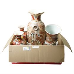 Four Japanese vases, in satsuma and related styles (4)