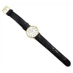  Longines quartz Presence 9ct gold wristwatch no 25.187.829 32mm  