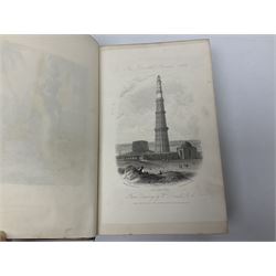Caunter Rev. Hobart B.D.: The Oriental Annual, two volumes, comprising Scenes in India, twenty-five engravings from Original Drawings by William Daniell, pub. Edward Bull, Holles Street, Cavendish Square 1834 and Lives of The Moghul Emperors, twenty-two engravings, pub. Charles Tilt, 86, Fleet Street 1837, uniformly bound in full morocco with all edges gilt and decorative covers (2)