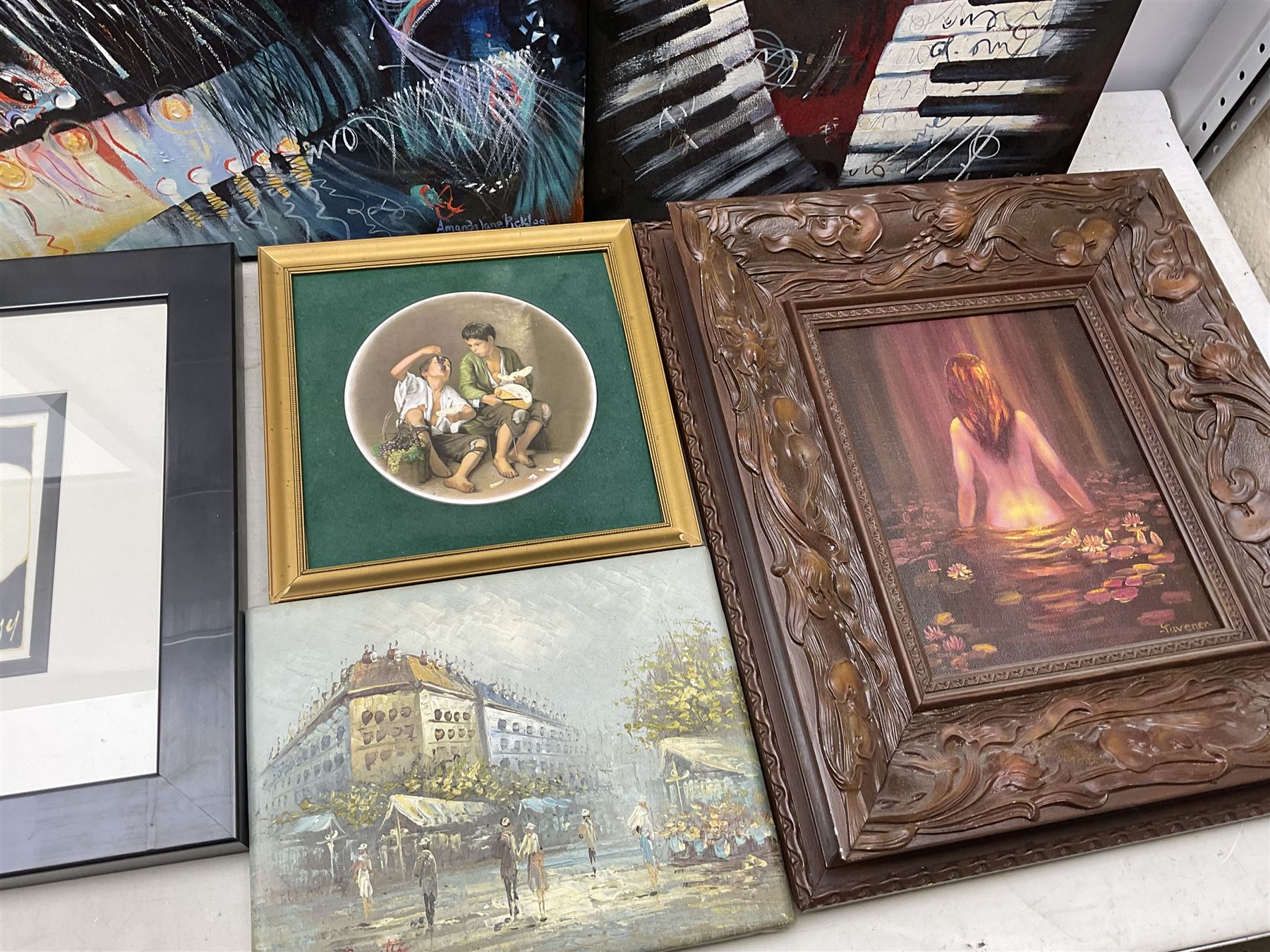 Collection of original oils and watercolours, artists to include Amada Pickles, Angela McCall, Dianne Heap and others (11)