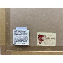 Ellen Edwards (British 19th Century): Peacocks in the Garden, watercolour signed 30cm x 22cm 