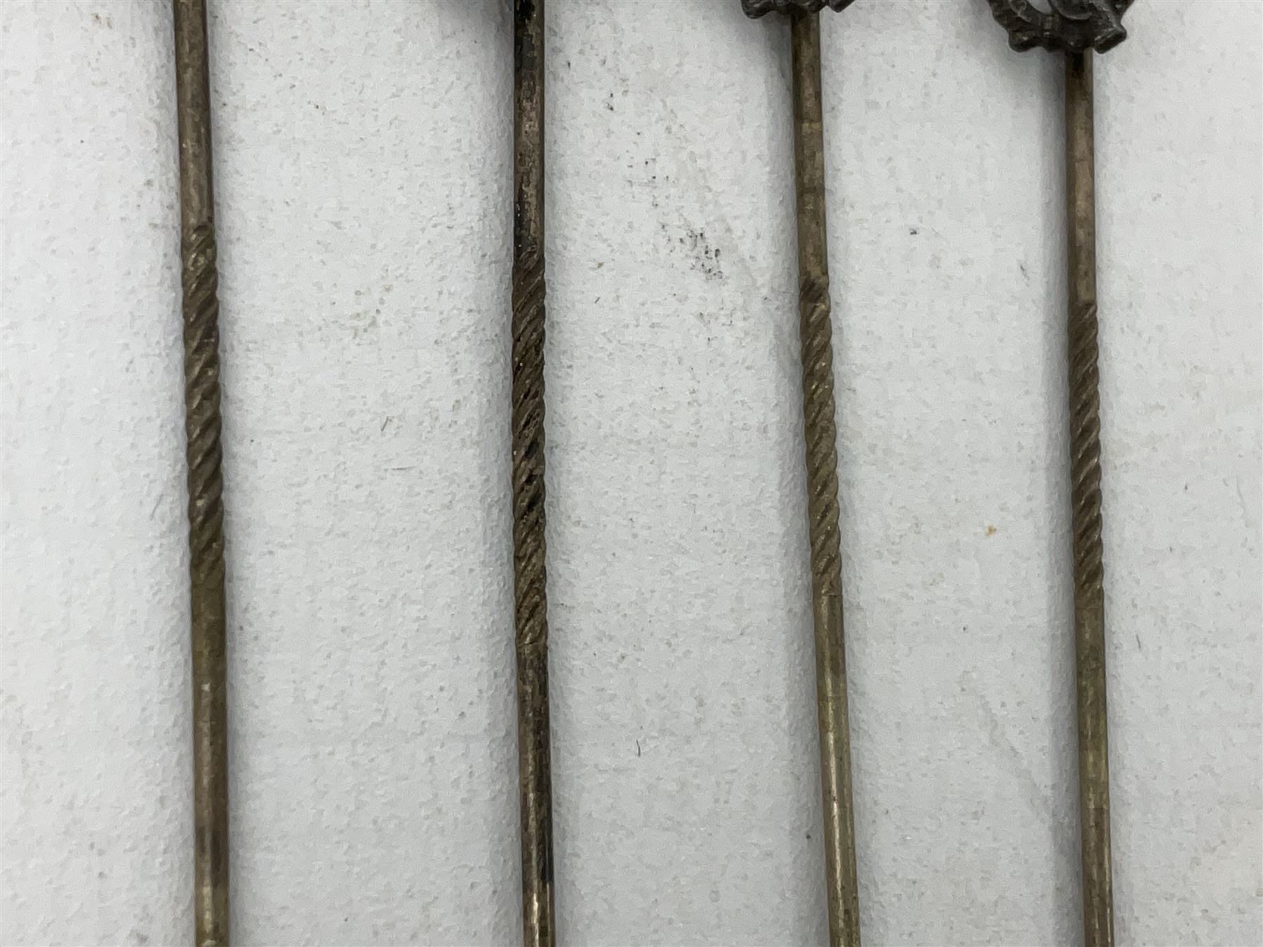 Nine WW2 German lapel pins including five Infantry Assault, Tank Assault etc 