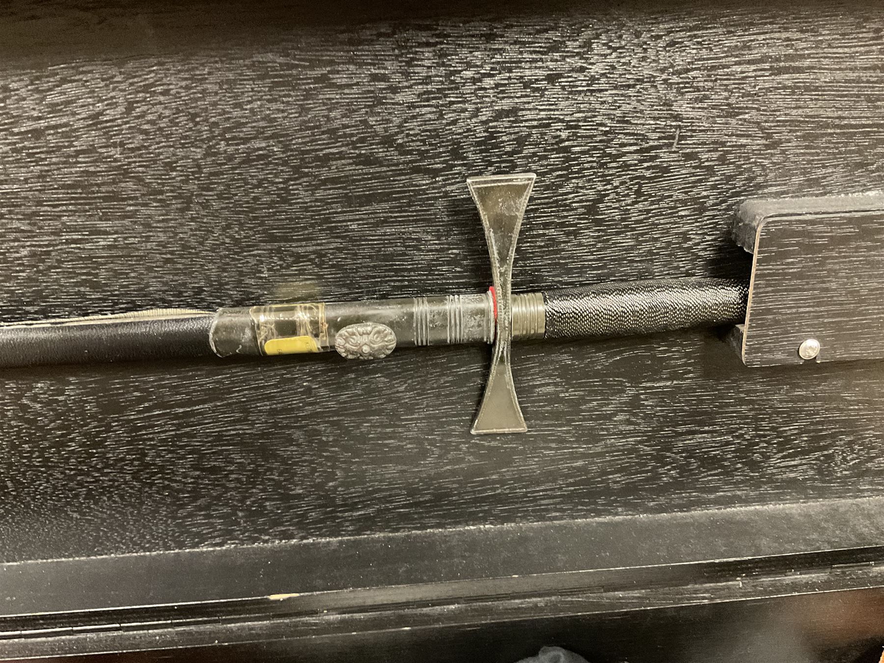 Masonic regalia, including sword, kid leather gloves and apron, Order of Holy Wisdom high priest mitre, etc, contained within briefcases and boxes 