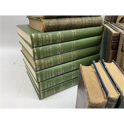 Butler, Alban and Kelly, Bernard; lives of the saints, six volumes, Stevenson, R.L. The Works of Tusitala Ed twenty one volumes, Holy Bible and other books, in two boxes  