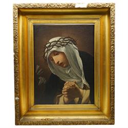 After Baldassare Franceschini (Italian 1611-1690): 'Saint Catherine of Siena', 18th century oil on canvas unsigned 61cm x 46cm