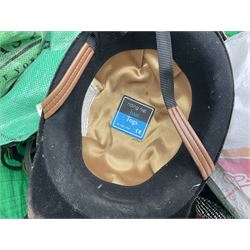 Quantity of horse tack to include bits, bridles, lunging equipment, brushing boots, tail guards, jodpa boots etc  