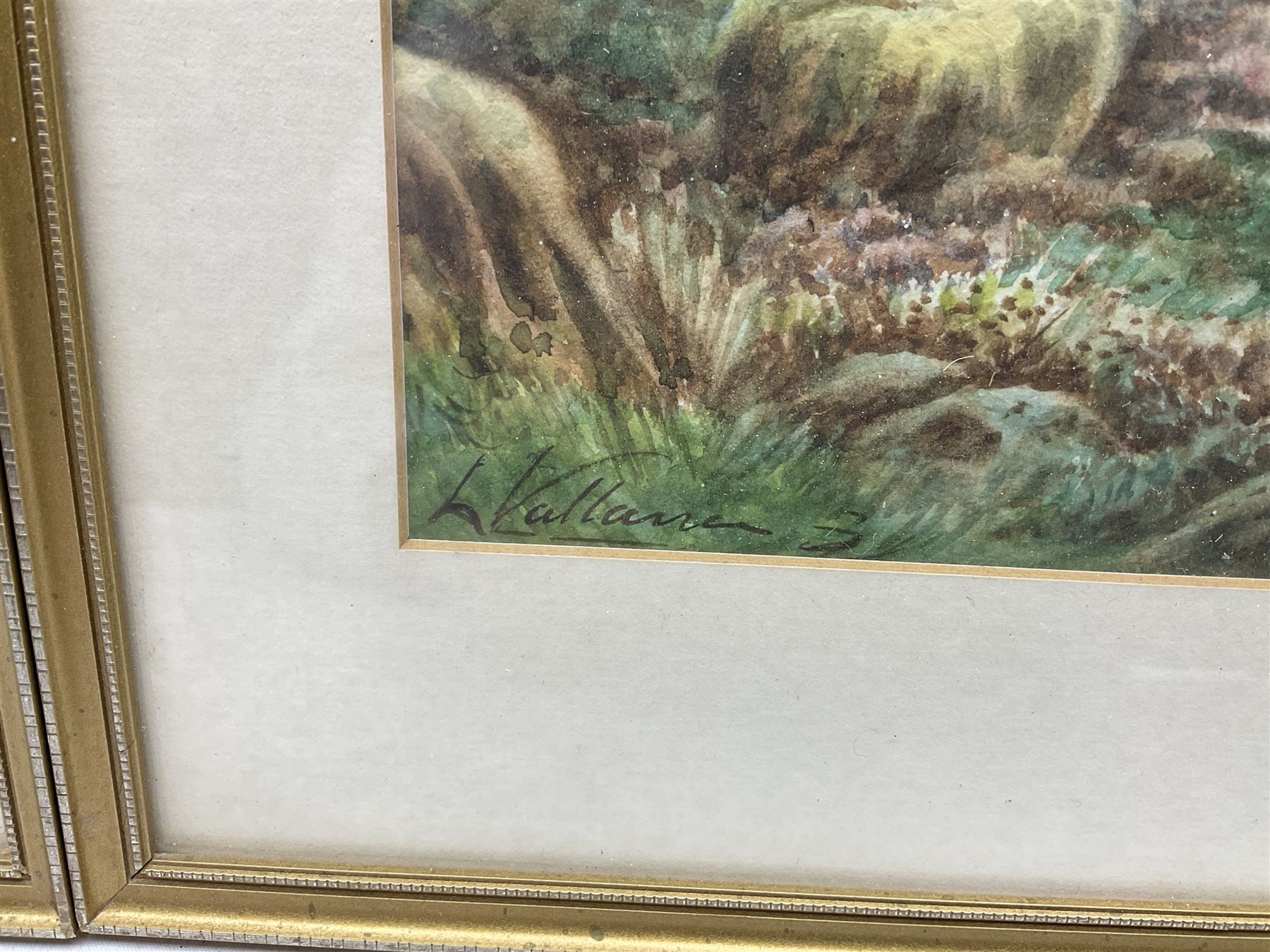 L Vallance (British early 20th century): Highland Landscapes, pair watercolours signed 17cm x 25cm (2)