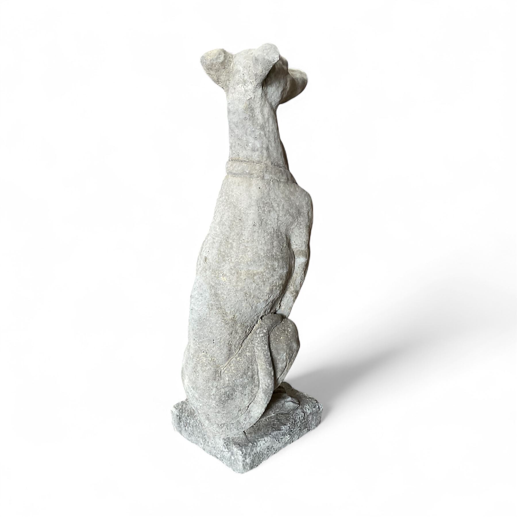 Cast stone Italian hound 