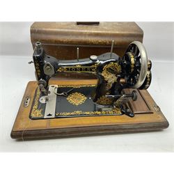 Cased hand sewing machine